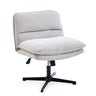 Light grey Lounge Chair Criss-Cross 20 with soft padding and black star base by hjh LIVING