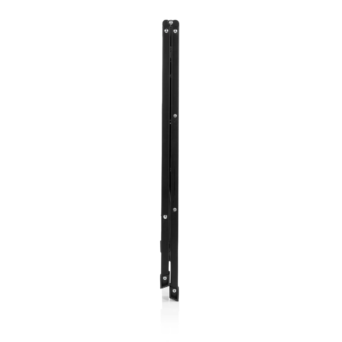 Side view of the folded Folding Ladder SOLID W5 in black by hjh OFFICE