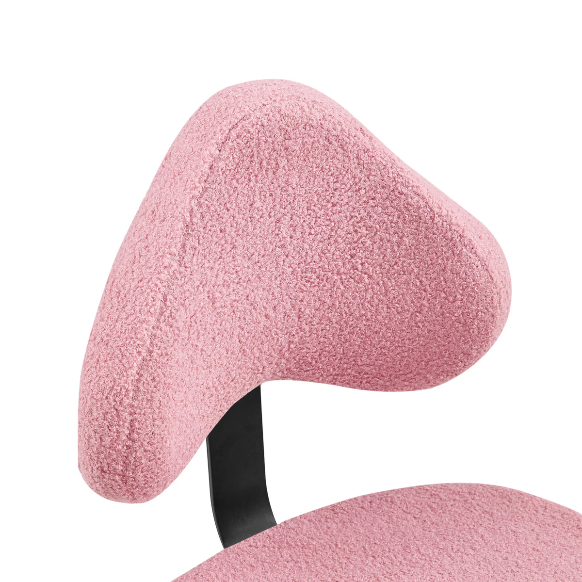 Pink padded backrest of the Asanasit meditation chair with a textured surface by hjh LIVING