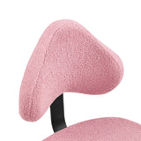 Pink padded backrest of the Asanasit meditation chair with a textured surface by hjh LIVING