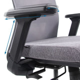 3D adjustable armrest of the Professional Office Chair CAPTIVO in grey by hjh OFFICE