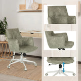 Grey Home Office Chair SOLAO LIFE W with padding and height-adjustable base by hjh LIVING
