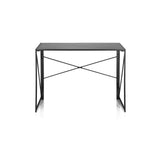Black Folding desk EASY UP MULTI with an X-brace for stability by hjh OFFICE – 360-degree view (front view 0°)
