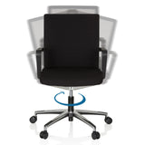 360-degree swivel function of the Professional Office Chair MOVE-TEC 3D in black by hjh OFFICE