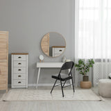 Black Folding chair TUDELA H with faux leather cover and metal frame by hjh OFFICE