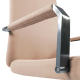 Beige armrest with metal support of the Home Office Chair SARANTO PLUS I by hjh OFFICE
