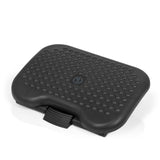 Anthracite Footrest PIEDINO DOT with nubbed structure and adjustable tilt by hjh OFFICE – 360-degree view (front view 0°)