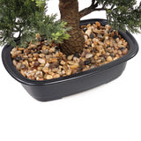 Stem and base with brown pebbles of the artificial plant BONSAI by hjh OFFICE