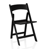 Black Outdoor chair TRAVANO 1 with backrest and square frame by hjh LIVING – 360-degree view (front three-quarter view 29°)