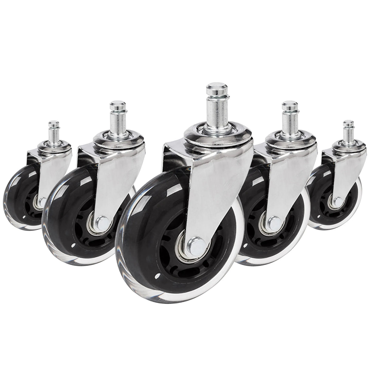 5x ROLO SKATE CT 11mm/75mm Hard floors - Castors 