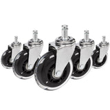 5x ROLO SKATE CT 11mm/75mm Hard floors - Castors 