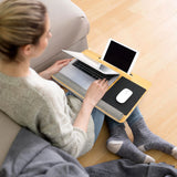Grey Laptop Pad COMFILAP with integrated mouse pad and tablet holder by hjh OFFICE