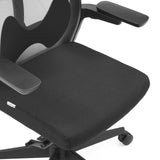 Black seat and armrest of the ARCEO B Professional Office Chair by hjh OFFICE
