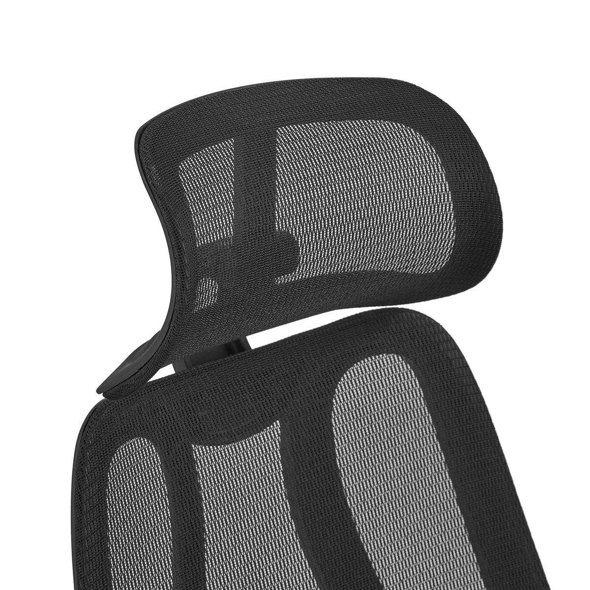 Headrest and backrest made of black mesh fabric of the Professional Office Chair Filaro by hjh OFFICE