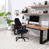 Black Professional Office Chair ZENIT PRO with armrests and castors at a desk by hjh OFFICE