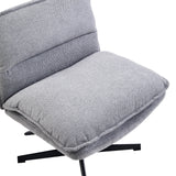 Seat and backrest of the Lounge Chair Criss-Cross 20 in dark grey by hjh LIVING
