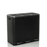 Black Wastepaper Clean 9 with three compartments and silver handles by hjh OFFICE