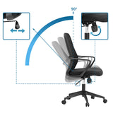 Adjustable backrest with 90 degree tilt angle of the Home Office Chair Explorer by MyBuero