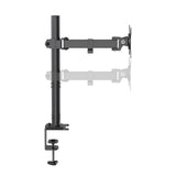 Black Monitor Mount Ergomount M1 with desk mount and adjustable arm by hjh OFFICE