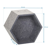 Dimensional drawing of the Partition wall FLEXMIUT STORE S with 31.5 × 27.5 cm by hjh OFFICE