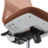 Underside of the seat with adjustment mechanism of the Professional Office Chair Minoro W by hjh OFFICE