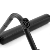 Black connecting clamp of a metal frame of the Podi Velvet Footrest by hjh OFFICE
