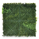 Green plant mat LEAFLUXE 3D with plastic grid and artificial foliage by hjh LIVING