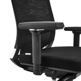 Armrest of the PORTO MAX HIGH I Professional Office Chair in black with mesh backrest and fabric seat by hjh OFFICE