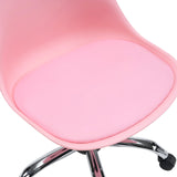 Pink seat of the FANCY PRO Home Office Chair with a glossy metal star base by hjh OFFICE