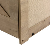 Corner connection with screw and wood structure of the Cat house KITTY PAWBOX 1 in oak by hjh LIVING