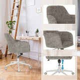 Height-adjustable foot cross and grey cover of the Home Office Chair SOLAO HOME by hjh LIVING