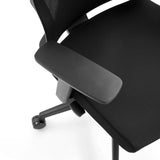 Black armrest of the Professional Office Chair SPINIO PRO by hjh OFFICE