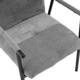 Grey fabric cover of the seat and backrest of the upholstered chair Lifea Flex by hjh LIVING