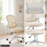 Beige Naluro Home Office Chair with backrest detail and height adjustment by hjh OFFICE (AI-generated image)
