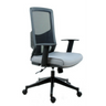 Profi-Bürostuhl LAVITA in Schwarz und Grau mit Netzrückenlehne und Armlehnen von hjh OFFICE