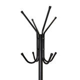 Upper and middle hooks of the SPACE IV coat stand in black by hjh OFFICE