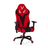 Red and black Gaming chair PROMOTER II with armrests and five-caster base by hjh OFFICE – 360-degree view (front view 20°)