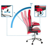 Adjustable backrest of the GAME SPORT PRO gaming chair with a 90-degree tilt by MyBuero