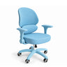 Children's swivel chair Ergomy Kid in blue with mesh cover, armrests and five castors by hjh OFFICE