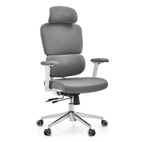 Ergomy WF 2 | Stoff | Rahmen: Weiß - Profi Bürostuhl - buerostuhl24
