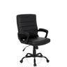 Black Home Office Executive Chair ERGOSMOOTH BIG with quilted cover and armrests by hjh OFFICE