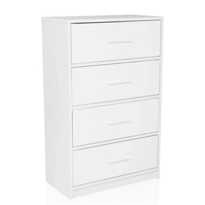 White Chest of drawers ESTORIA with four drawers and simple handles by hjh LIVING
