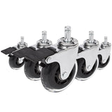 5x ROLO SKATE CT 11mm/75mm with Locking Brakes | Hard floors - Castors 