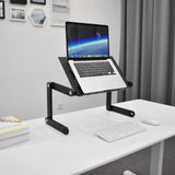 VM-SA II desk pad in black with a laptop on a white desk by hjh OFFICE