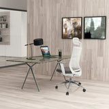 Professional Office Chair ASPEN WHITE PRO in grey and white at a desk by hjh OFFICE