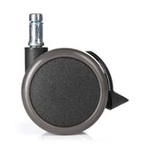 Black castors for hard floors of the model 5x ROLO STOP 11mm/65mm by hjh OFFICE