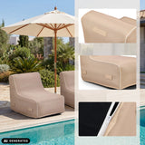 Beige Air Sofa Sitzolo Air with details of handles and zip by hjh LIVING (AI-generated image)