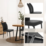 Dining chair VISETO in black with padded seat and backrest by hjh LIVING