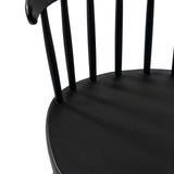 Black backrest with vertical struts of the Dining chair ARTIFO RIB by hjh LIVING