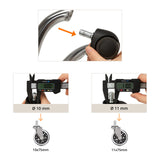 Messung des Bolzendurchmessers von 10 mm und 11 mm für Stuhlrollen 5x ROLO SKATE CT 11mm/75mm von hjh OFFICE